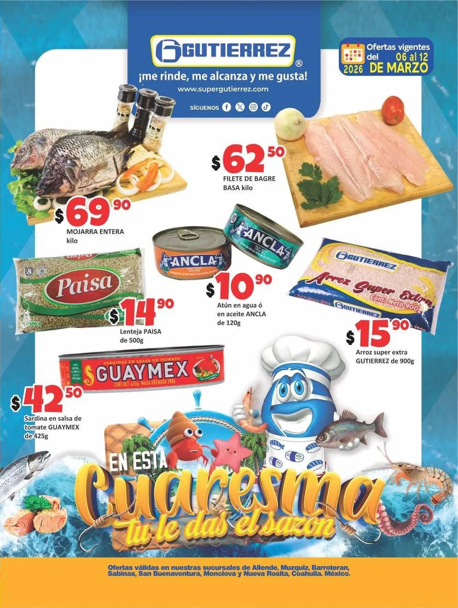 Catálogo de Folleto Super Gutiérrez 7 de marzo al 12 de marzo 2026 - Pagina 1
