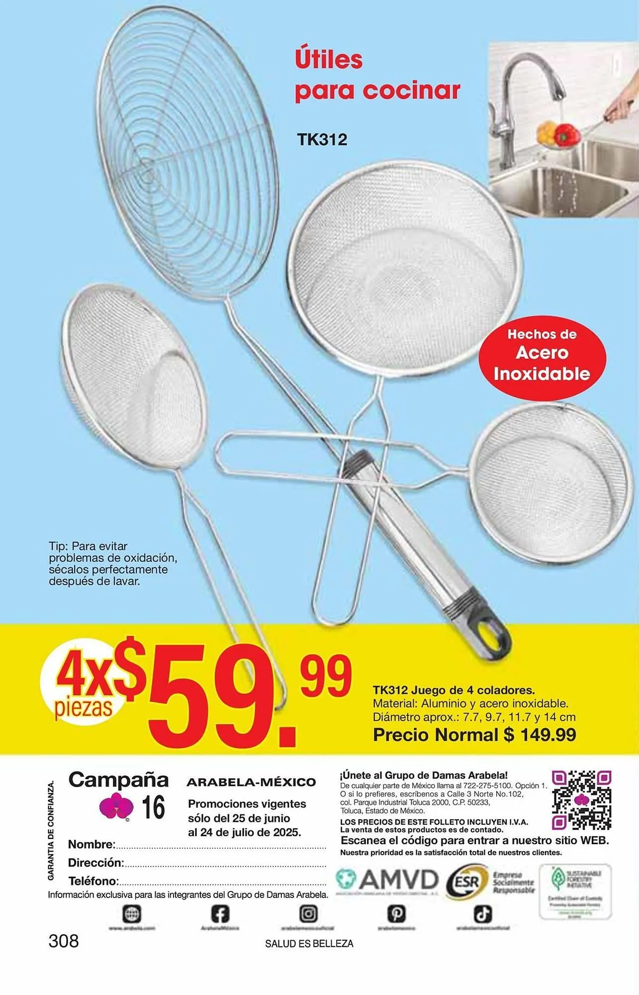 Catálogo de Catálogo Arabela 9 de julio al 24 de julio 2025 - Pagina 282