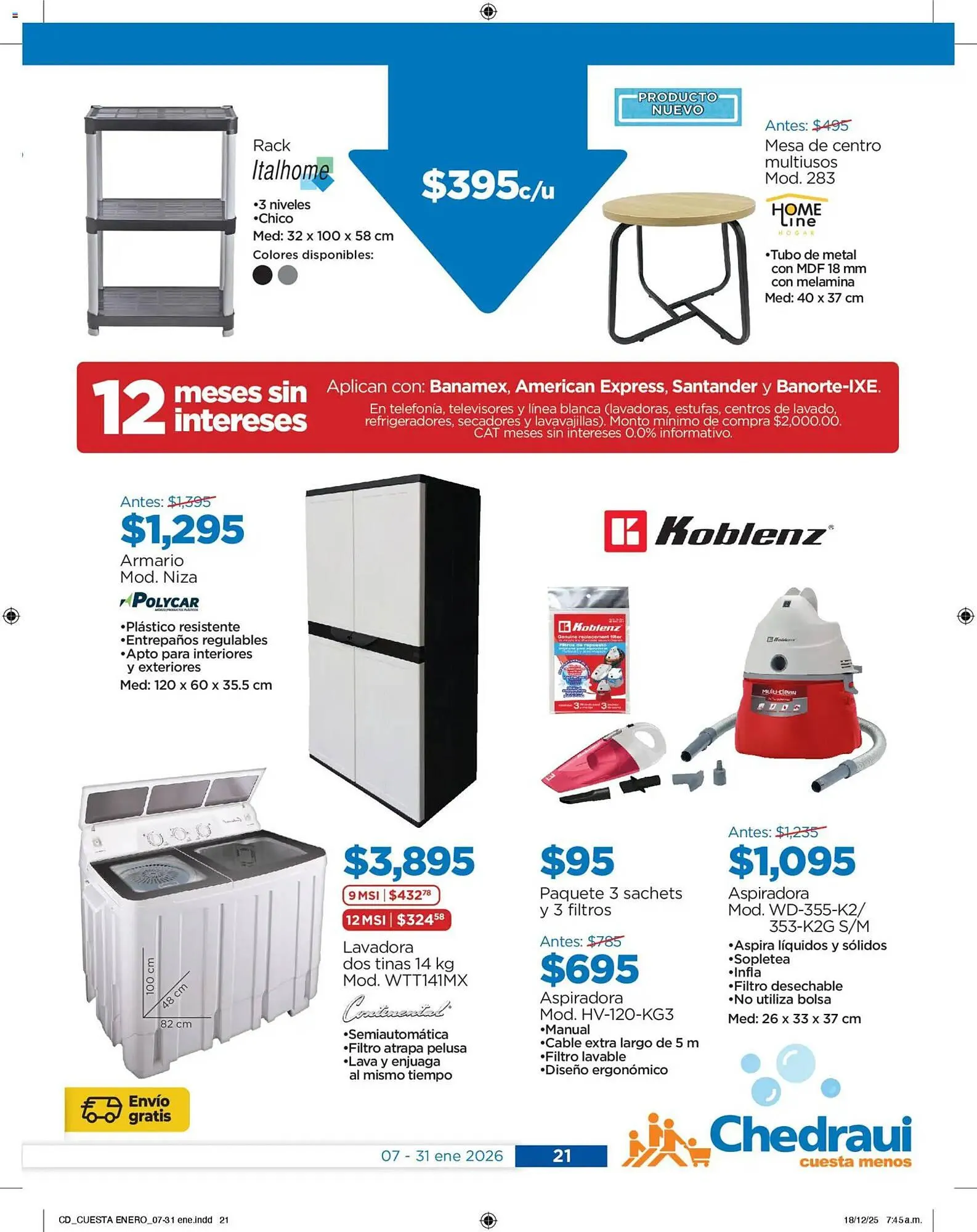 Catálogo de Folleto Chedraui 7 de enero al 1 de febrero 2026 - Pagina 21
