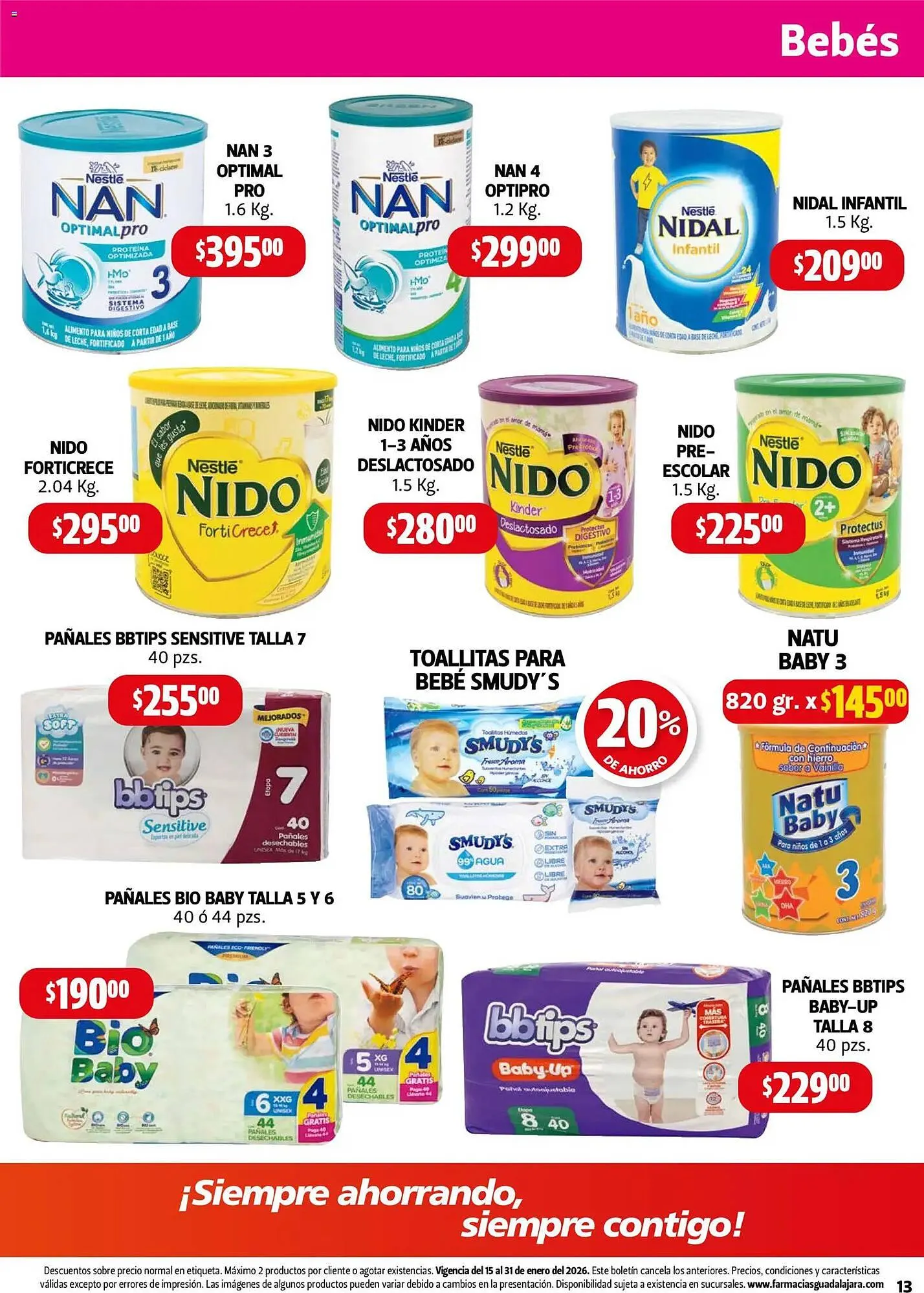 Catálogo de Folleto Farmacias Guadalajara 15 de enero al 31 de enero 2026 - Pagina 13