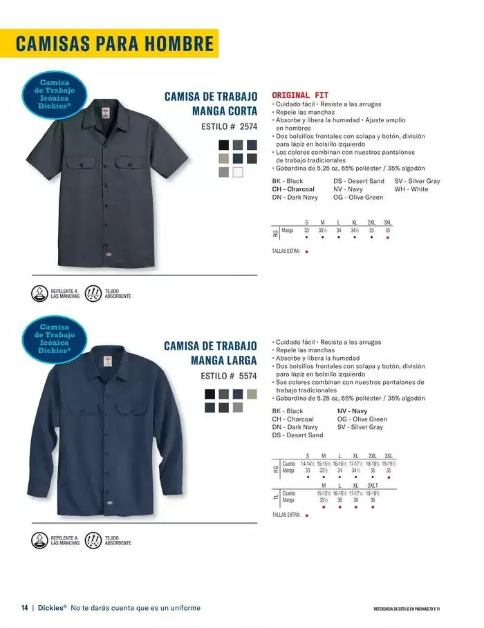 Catálogo de B2B Dickies Catalog 23 de octubre al 30 de abril 2025 - Pagina 14