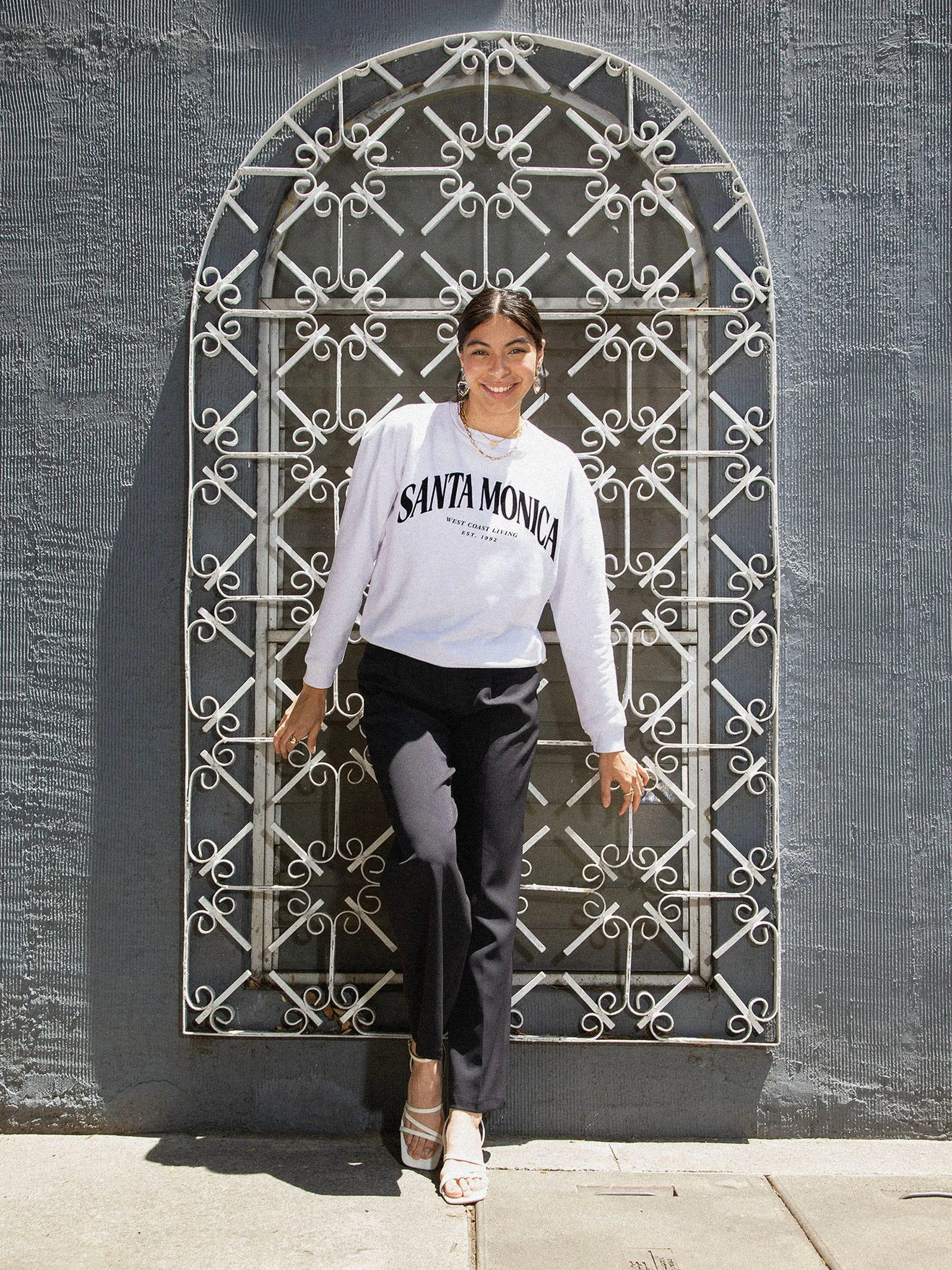 Pantalón Recto con Pinzas Negro