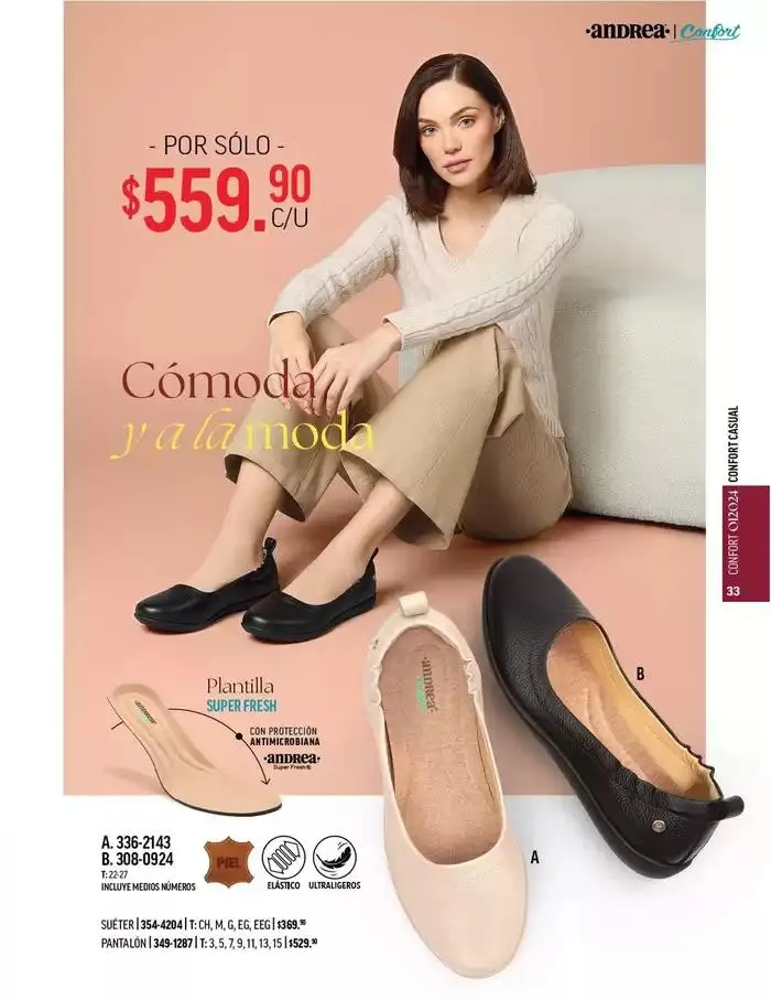 Catálogo de ANDREA - CALZADO CONFORT 26 de agosto al 25 de enero 2025 - Pagina 28