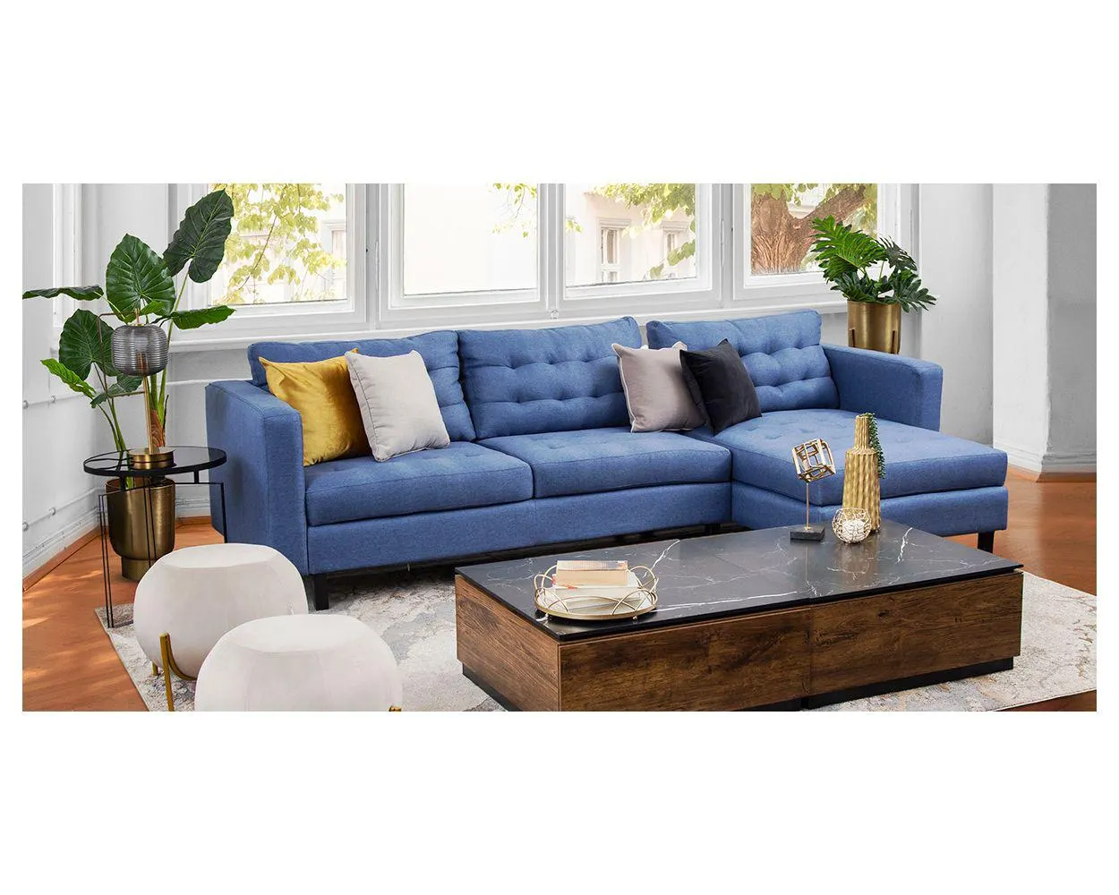 Sala Modular Derecha Kiev Life Azul