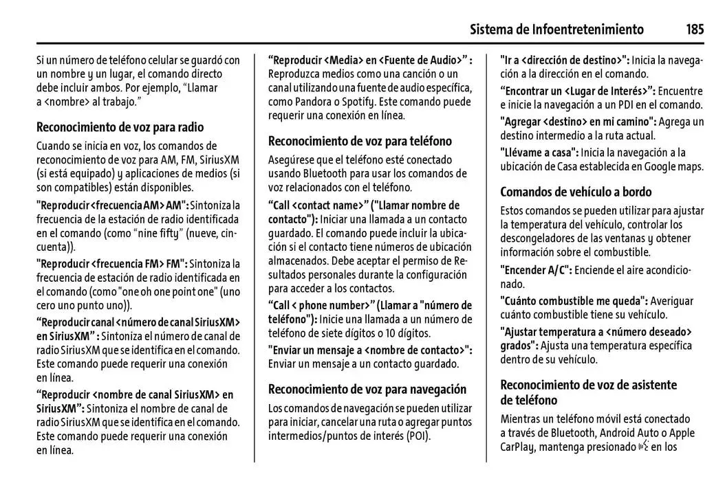 Catálogo de Cheyenne 2025 Manual del propietario 22 de enero al 31 de diciembre 2025 - Pagina 186