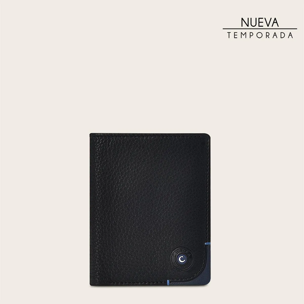 Billetera para caballero en piel genuina.