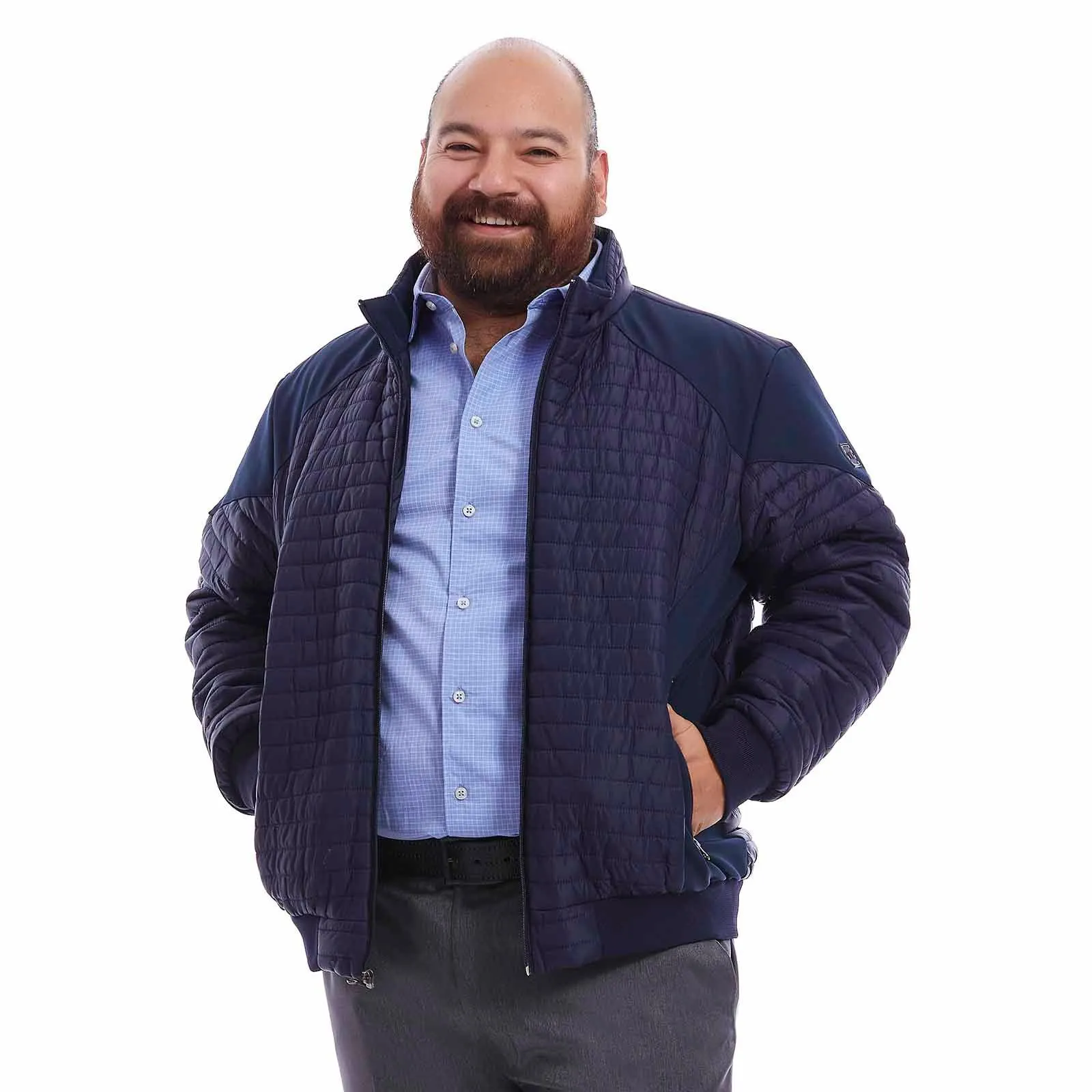 Chamarra para hombre | Tallas extras | Repelente al agua