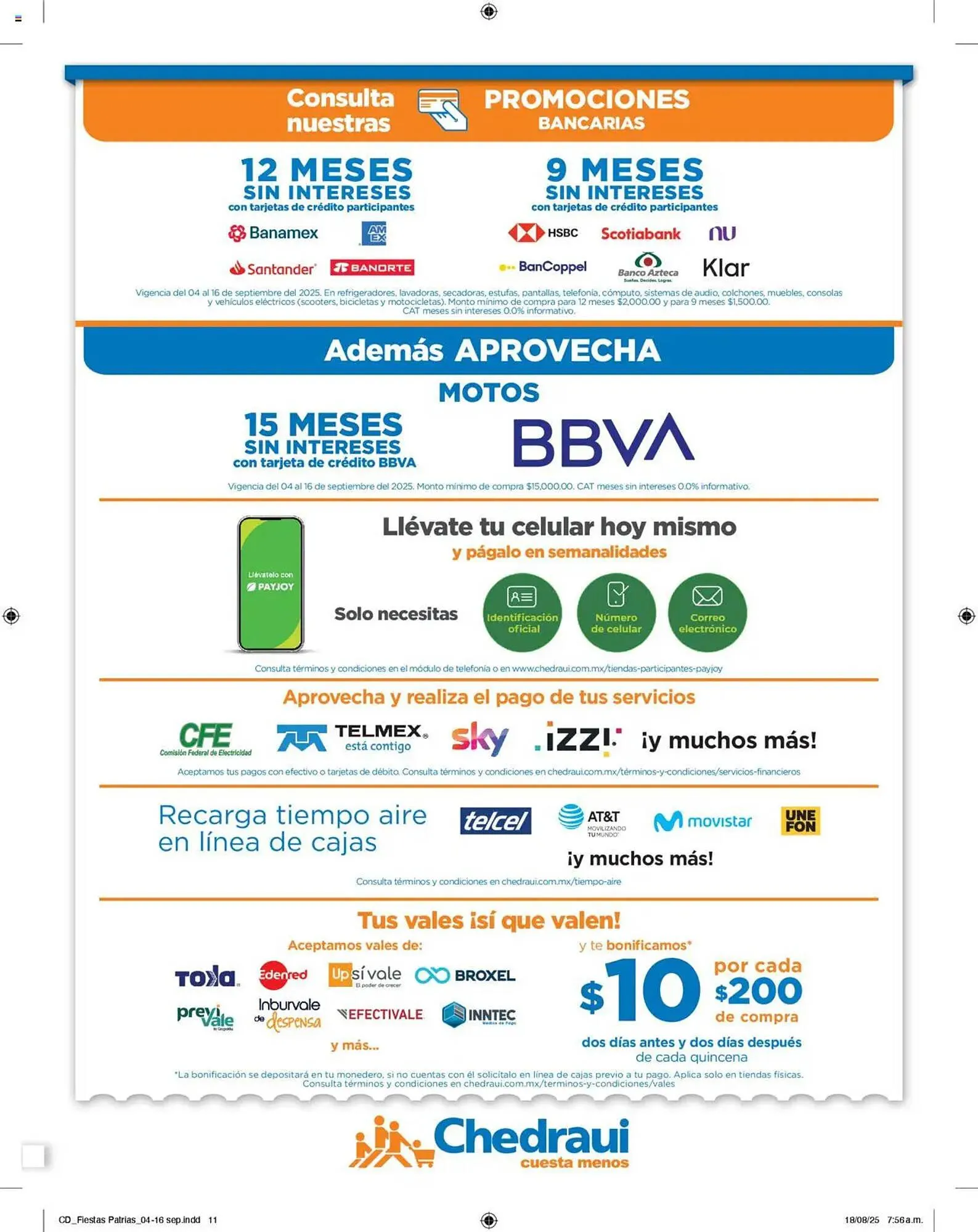 Catálogo de Folleto Chedraui 4 de septiembre al 17 de septiembre 2025 - Pagina 11