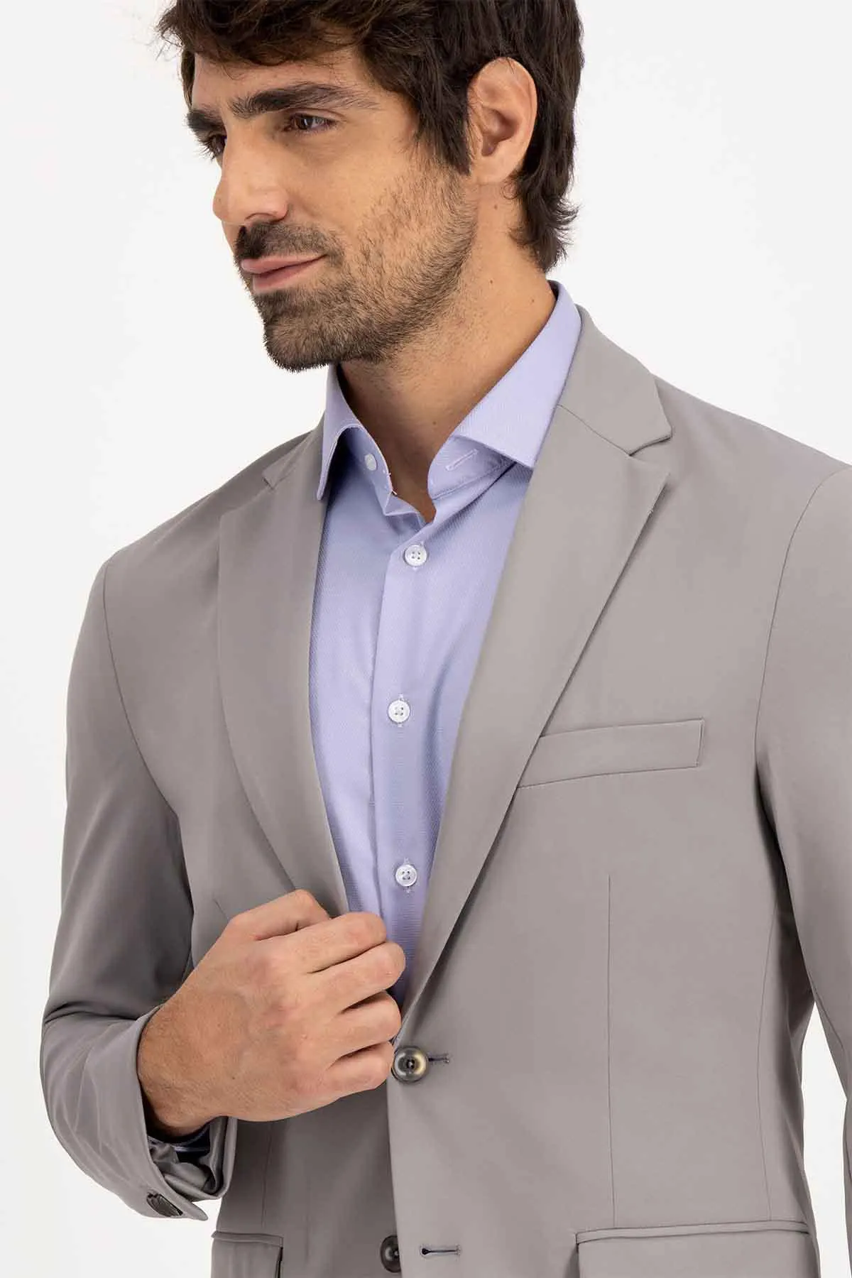 Saco Separate Roberts Red Gris Perla Slim Fit
