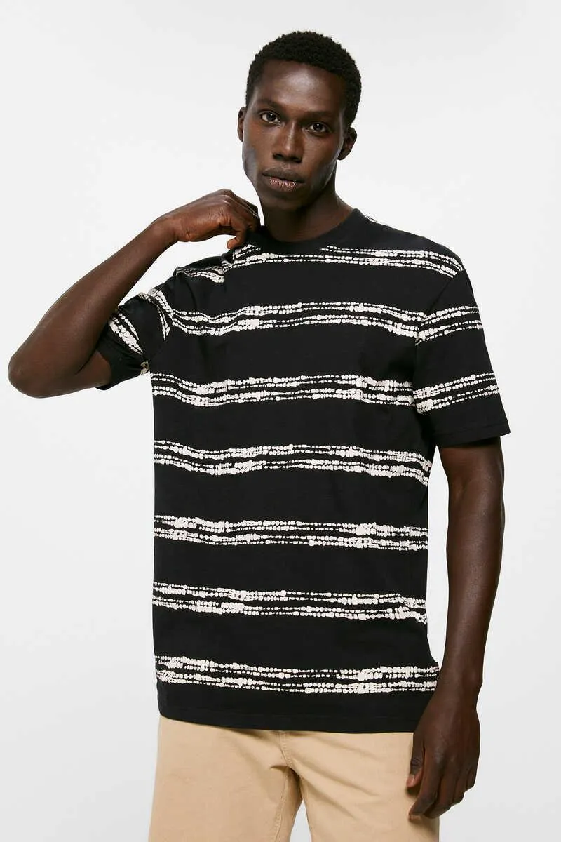 Playera rayas tie dye