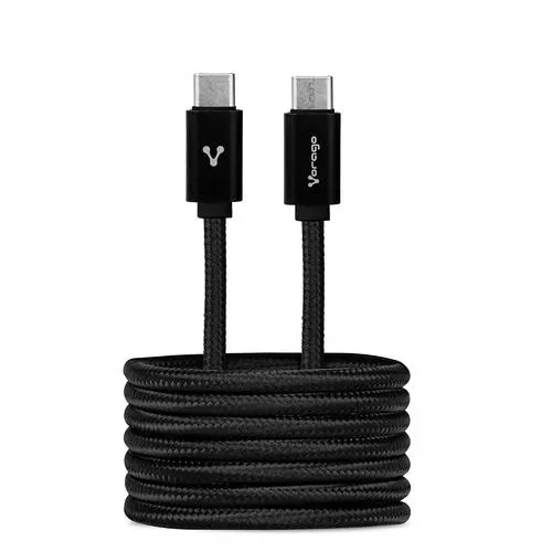 Cable Usb Vorago Usb-C Macho - Usb-C Macho 1M Negro Cab-124-Bk