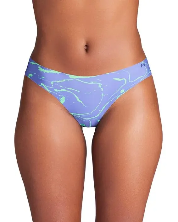 Paquete de 3 tangas UA Pure Stretch Printed No Show para mujer