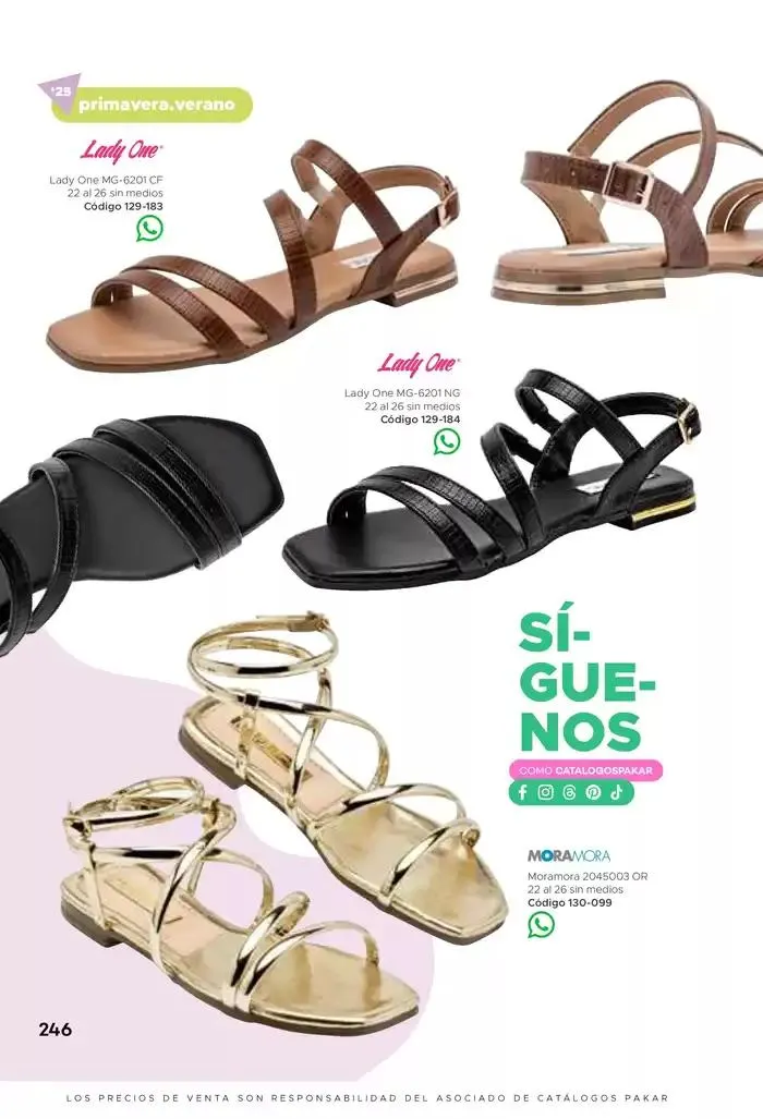 Catálogo de Pakar Sandalia 31 de enero al 31 de mayo 2025 - Pagina 246