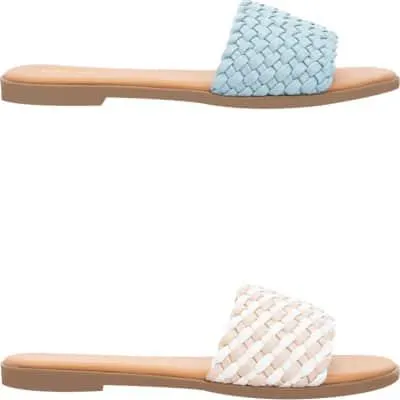 kit sandalia planas trenzadas