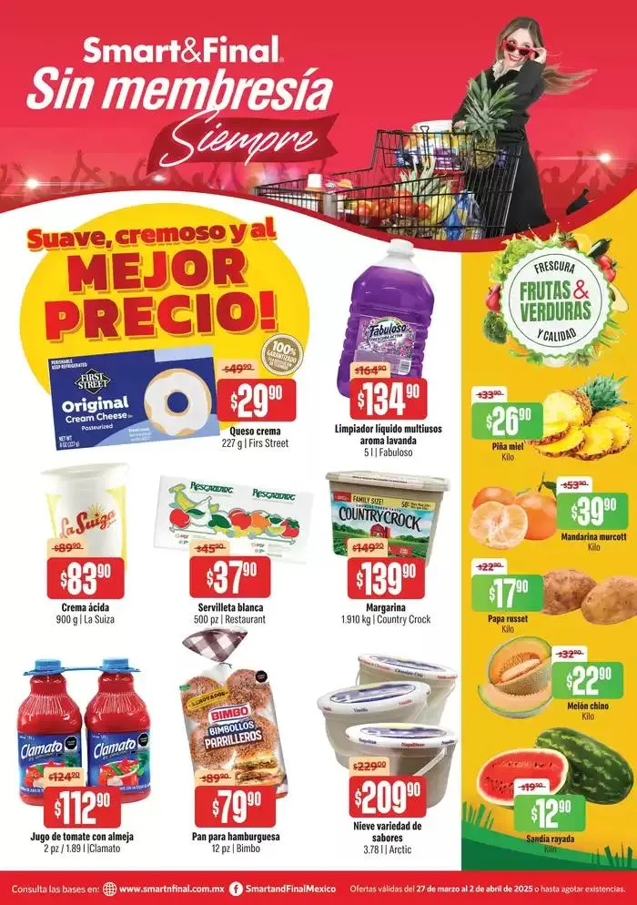 Catálogo de Ofertas Smart & Final 27 de marzo al 2 de abril 2025 - Pagina 1
