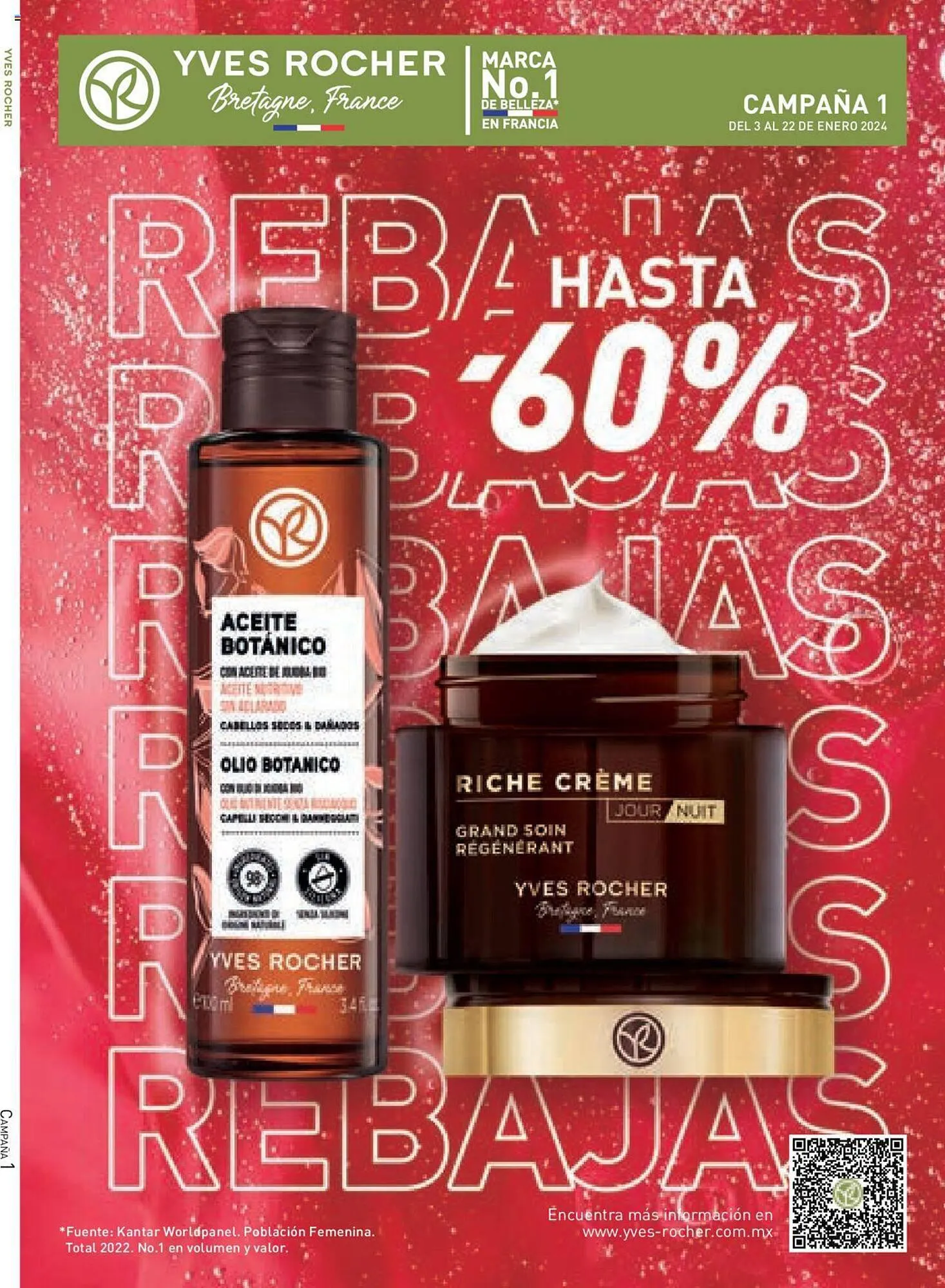 Catálogo de Catálogo Yves Rocher 3 de enero al 22 de enero 2024 - Pagina 1