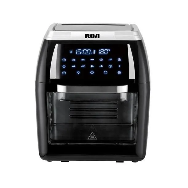 Horno de aire multifuncional RCA Capacidad de hasta 12lts Color Negro