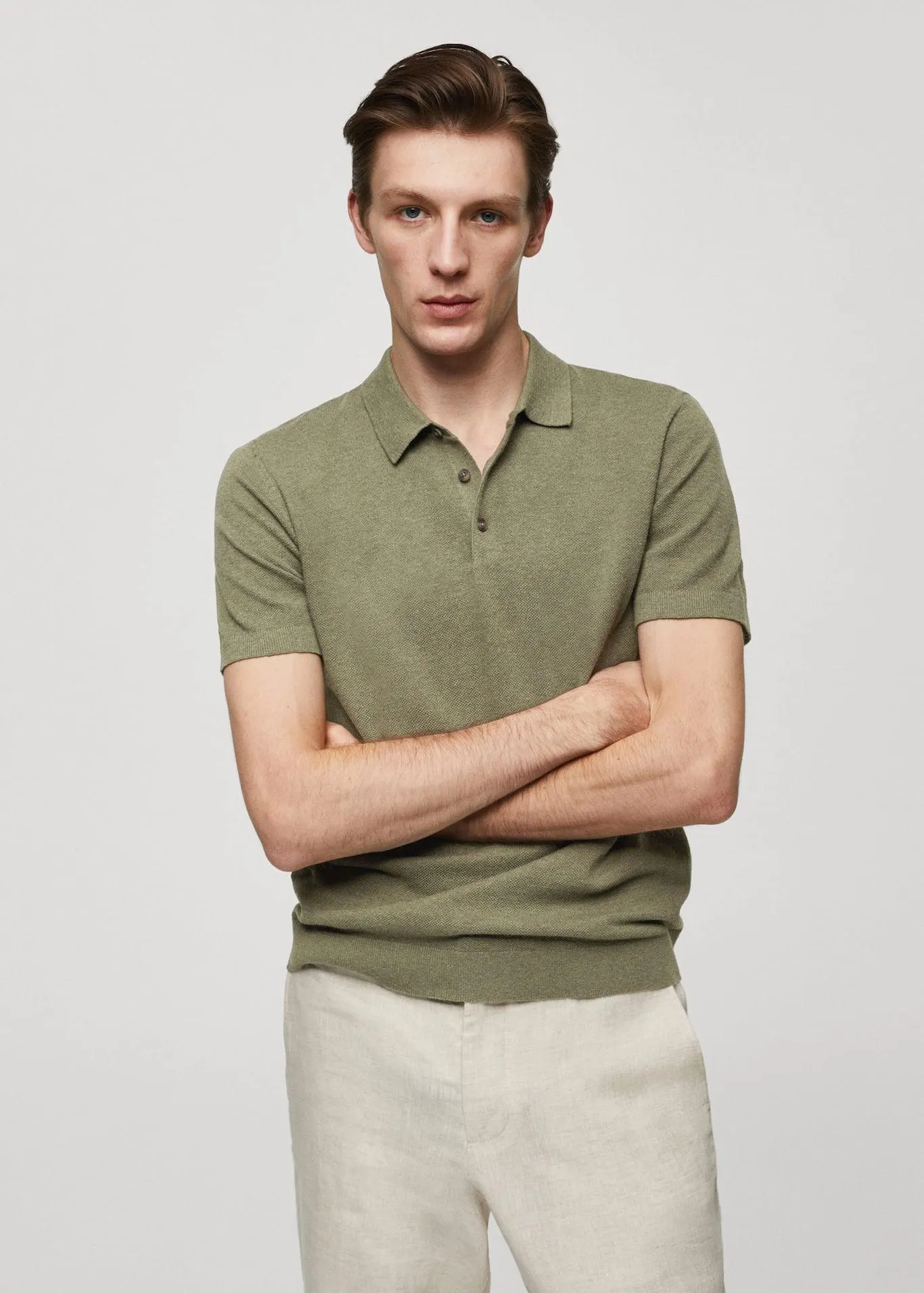 Polo punto manga corta