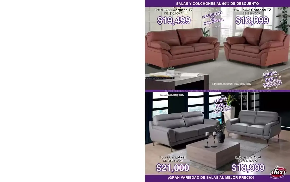 Catálogo de Muebles Dico Salas Y Colchones Al 60 Centro 2025 4 de abril al 30 de abril 2025 - Pagina 13