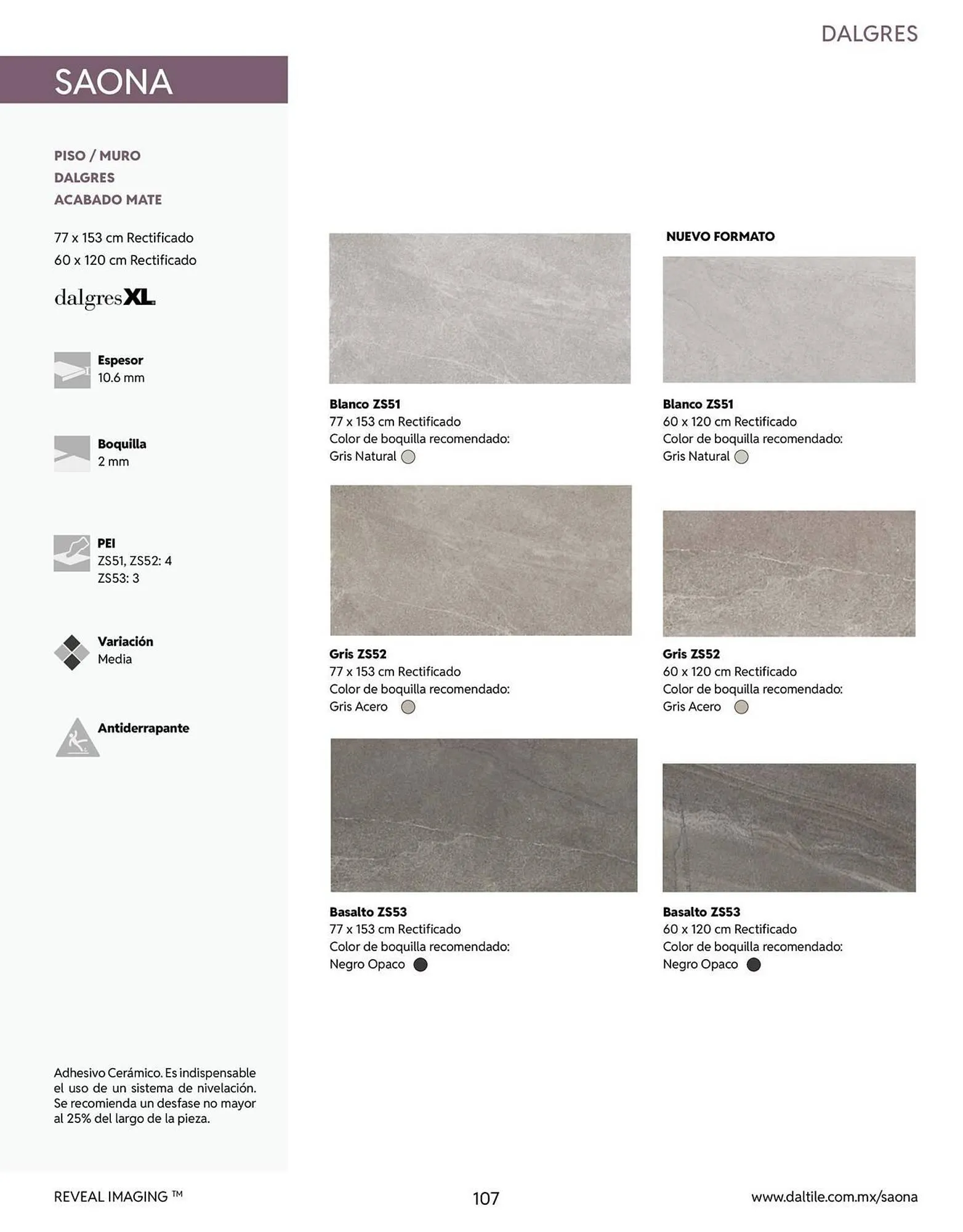 Catálogo de Catálogo Daltile 13 de enero al 31 de diciembre 2026 - Pagina 107