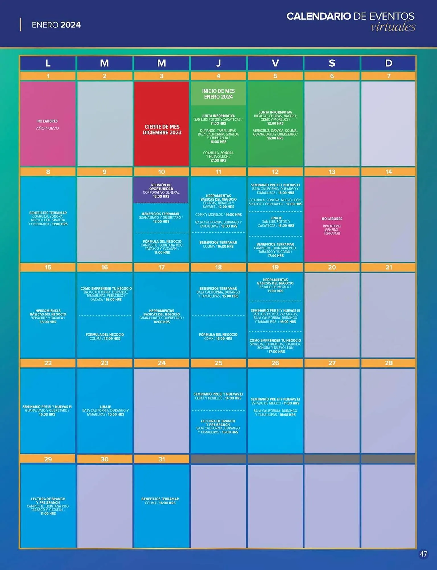 Catálogo de Catálogo Terramar Brands 4 de enero al 31 de enero 2024 - Pagina 47