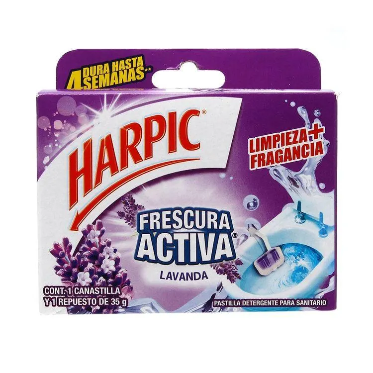 Pastilla Harpic Fres Activa Lavanda 35grs - Harpic - 1 pieza
