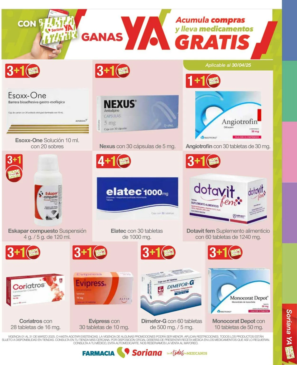 Catálogo de Soriana - Folleto Farmacia Abril Híper Nacional Oferta actual 1 de abril al 30 de abril 2025 - Pagina 26