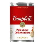 Sopa Pollo Arroz Campbells 298 Gram...