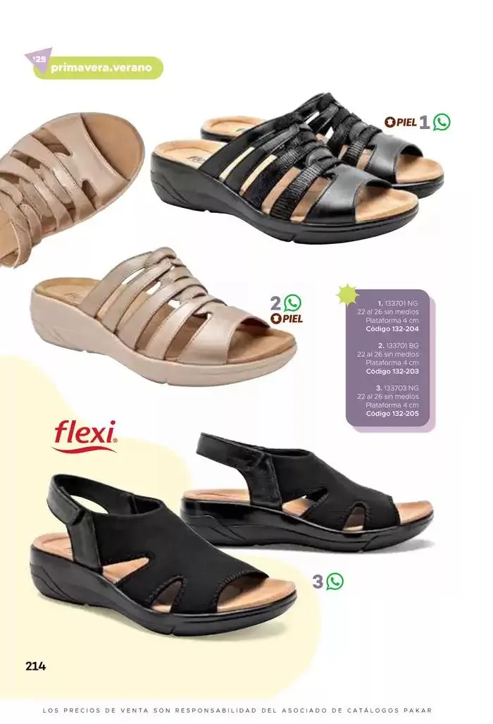 Catálogo de Pakar Sandalia 31 de enero al 31 de mayo 2025 - Pagina 214