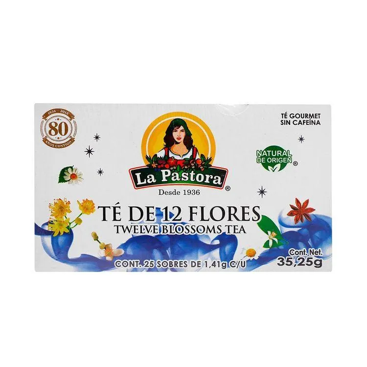 Té de 12 Flores 25 Sobres - La Pastora - 1 pieza