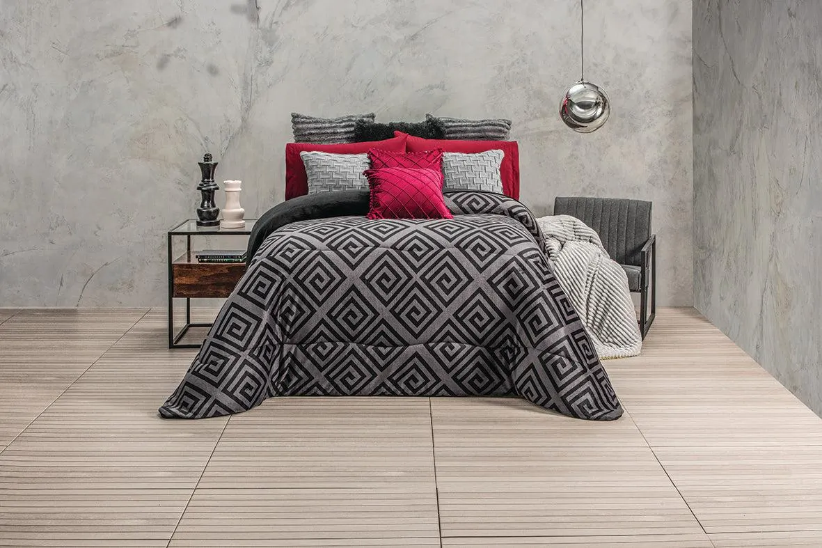 Black Cobertor Flannel Extra Suave