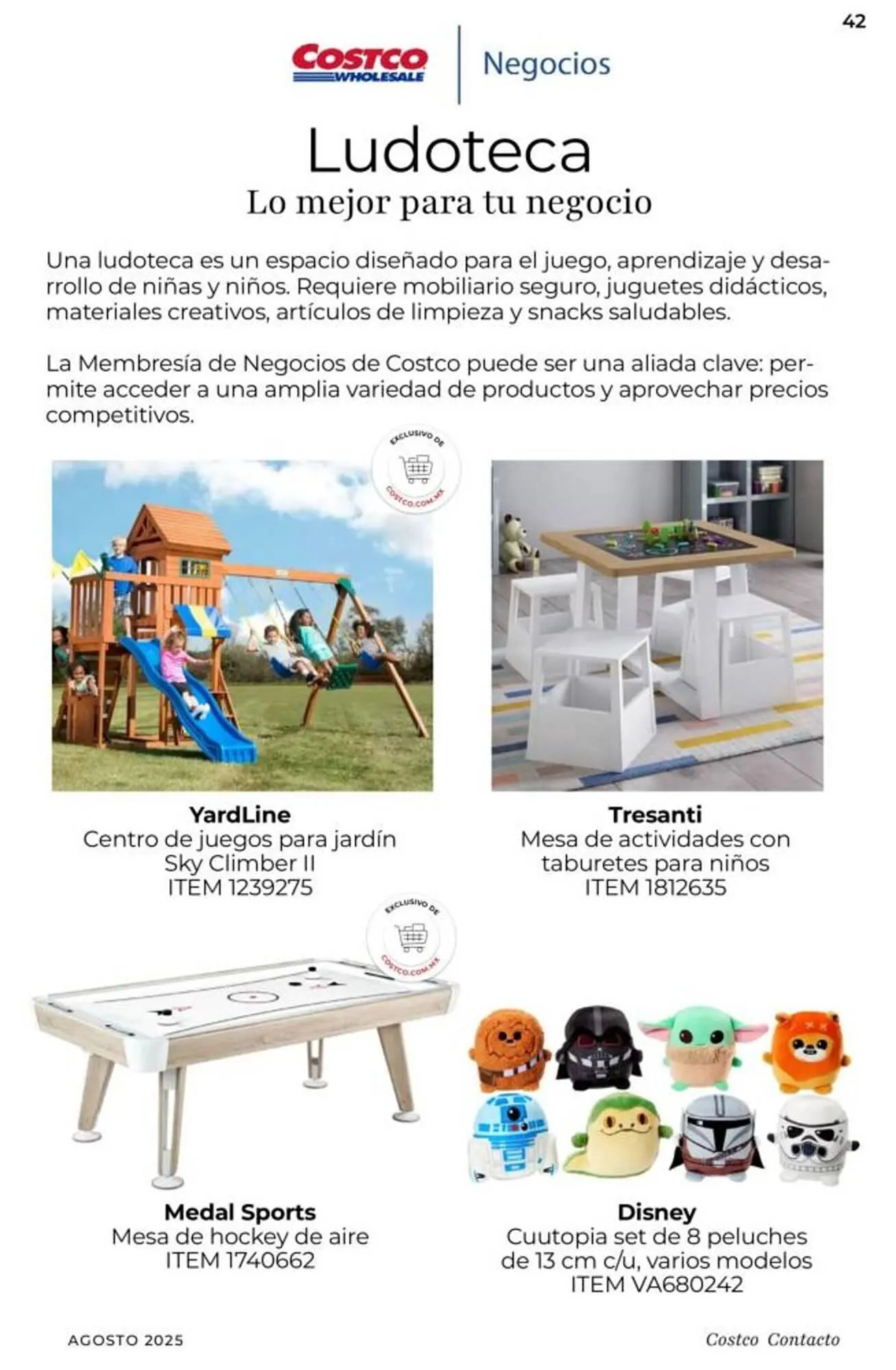 Catálogo de Catálogo Costco 1 de agosto al 31 de agosto 2025 - Pagina 42