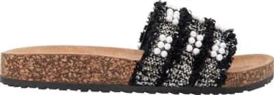 sandalia casual perlas