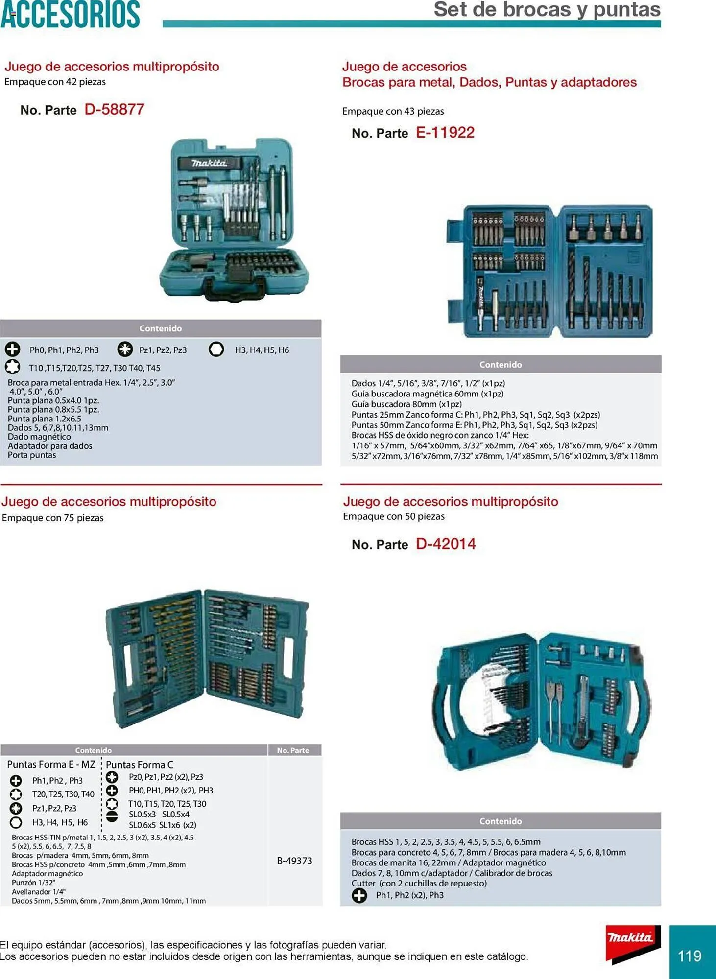 Catálogo de Catálogo Makita 8 de julio al 31 de diciembre 2025 - Pagina 119