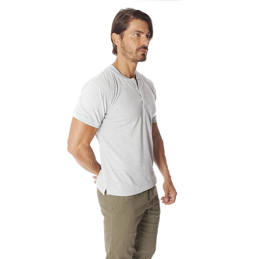 Playera Hummo Henley con Manga Corta y Botones