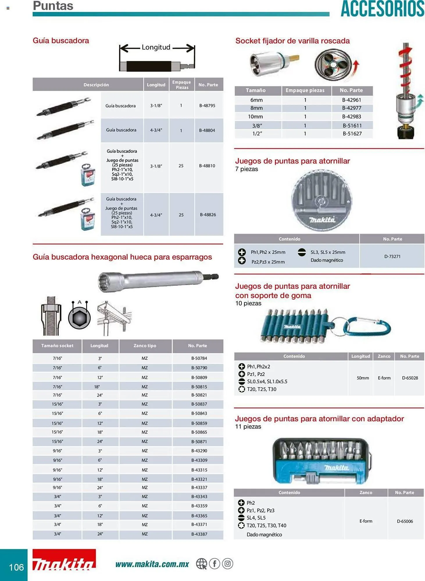 Catálogo de Catálogo Makita 8 de julio al 31 de diciembre 2025 - Pagina 106