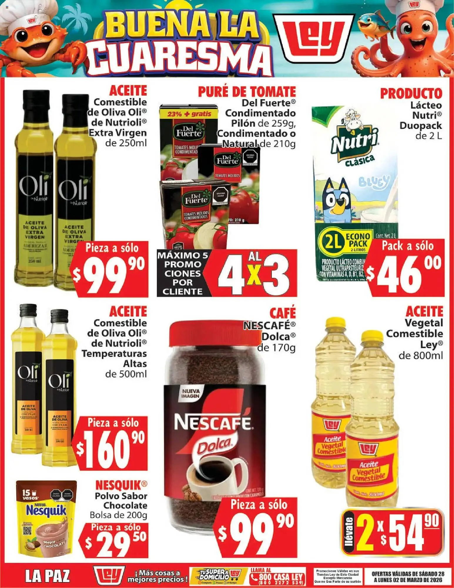 Catálogo de Folleto Casa Ley 28 de febrero al 2 de marzo 2026 - Pagina 1