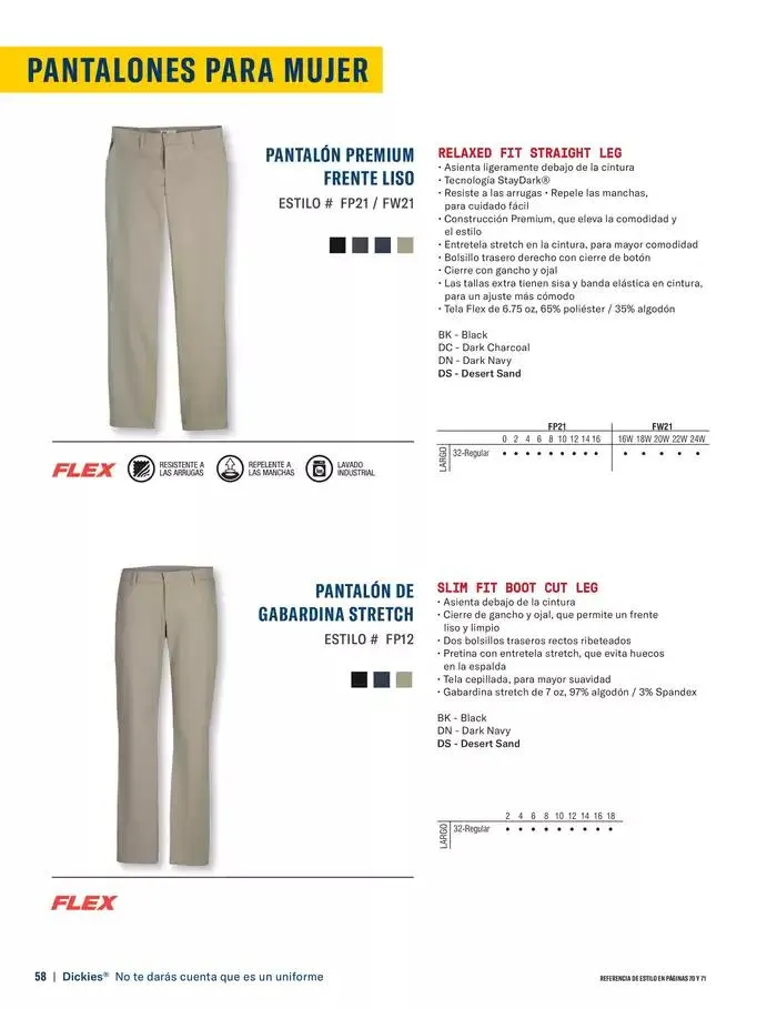Catálogo de B2B Dickies Catalog 23 de octubre al 30 de abril 2025 - Pagina 58