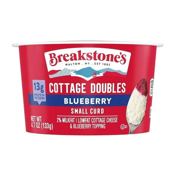 Queso cottage Breakstone´s con topping sabor mora 133 g
