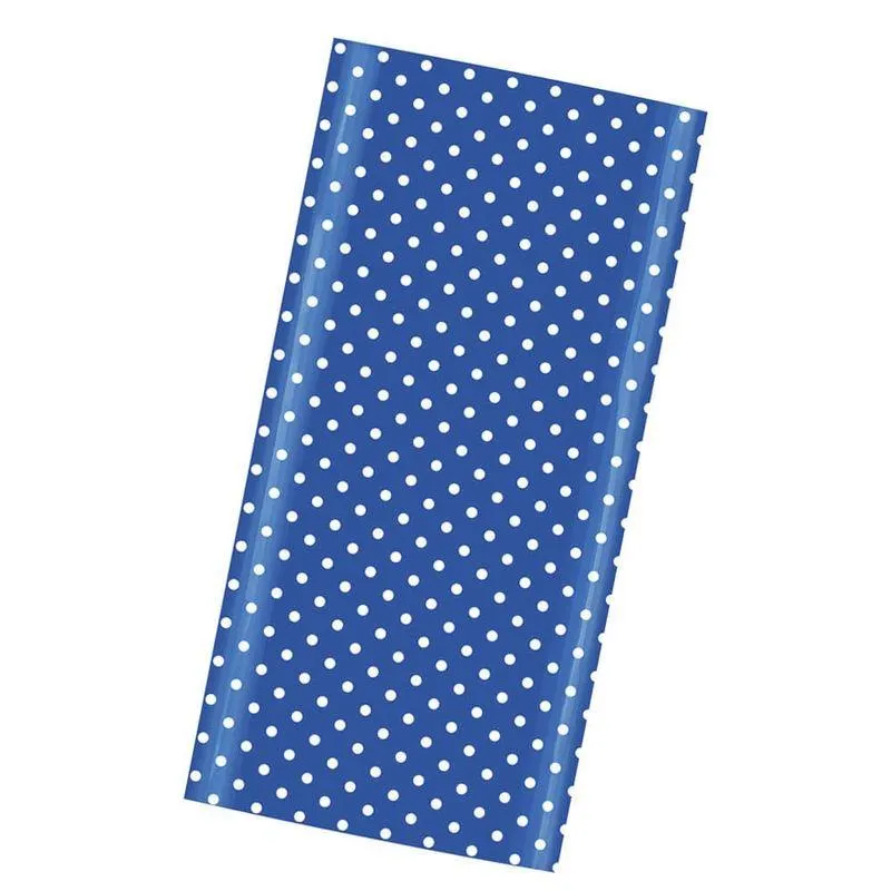 Papel Francés Puntos con 10 Azul Rey Janel