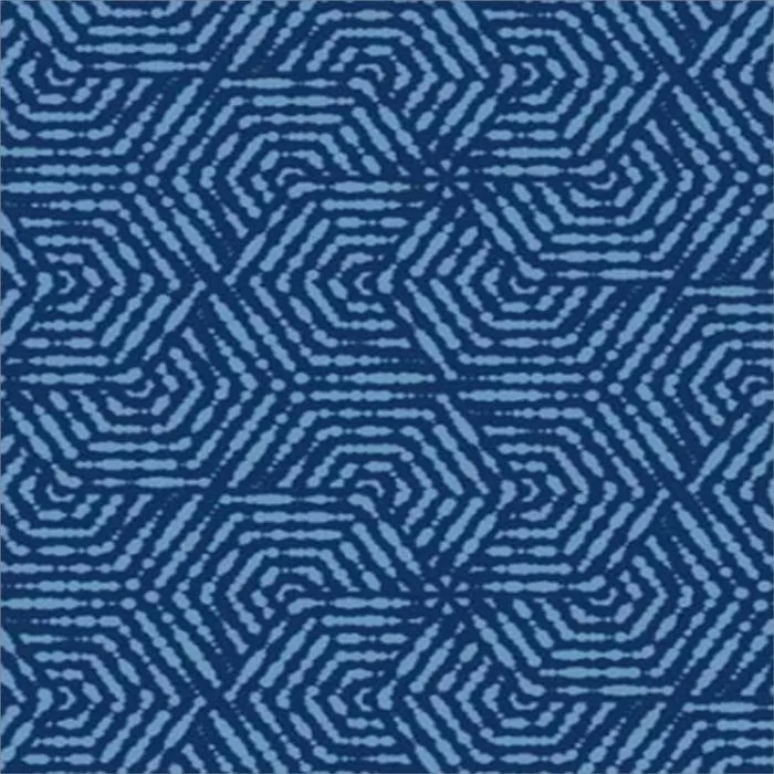 Loneta Portuguesa Flor Azul Marino