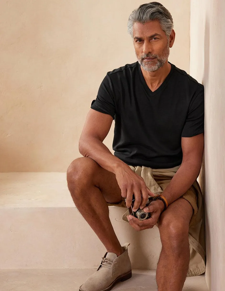 Playera cuello v para hombre