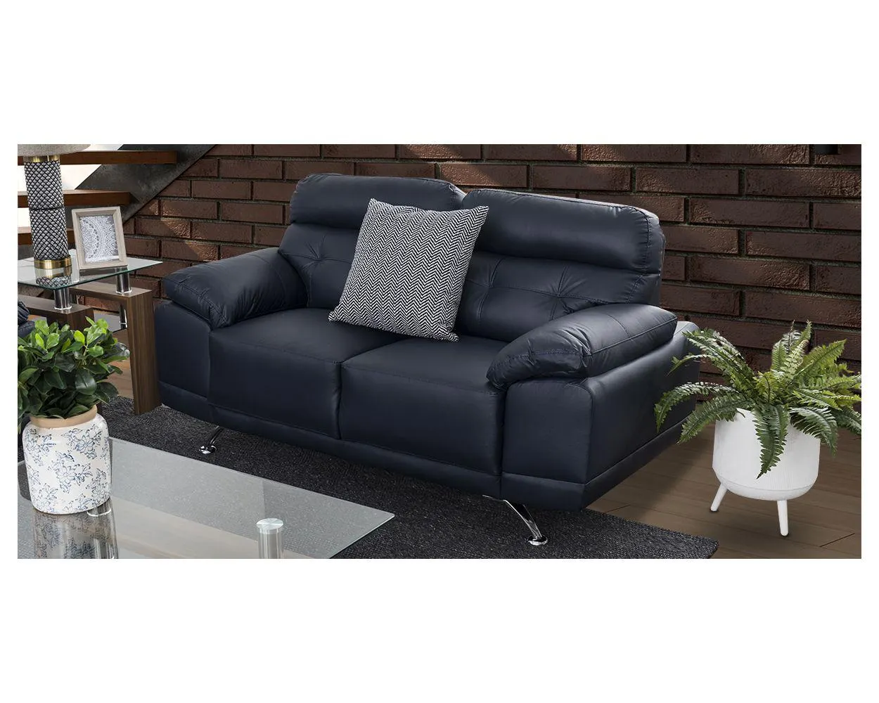 Sofá 2 Plazas San Marino Azul