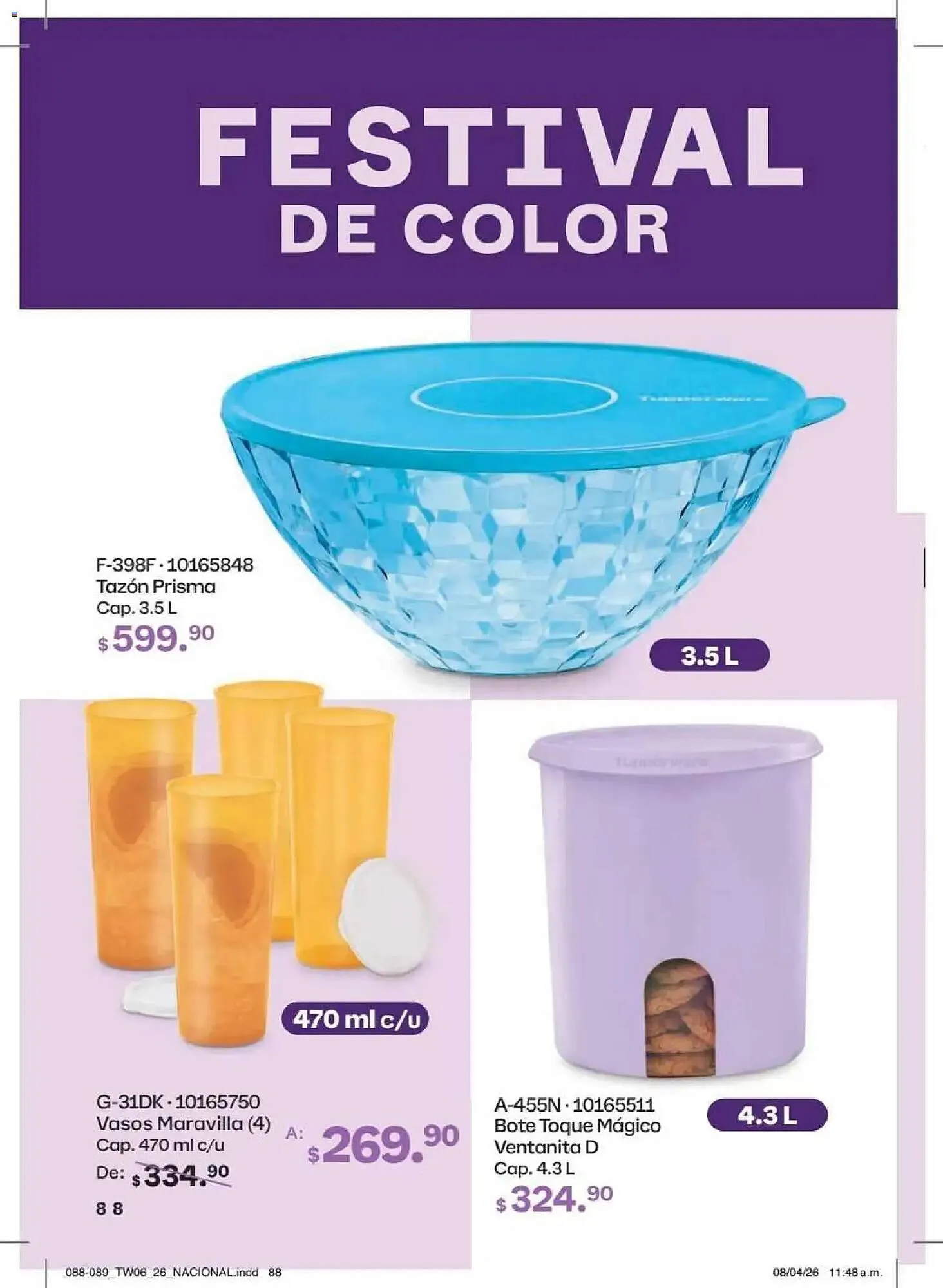 Catálogo de Catálogo Tupperware 18 de mayo al 14 de junio 2026 - Pagina 88