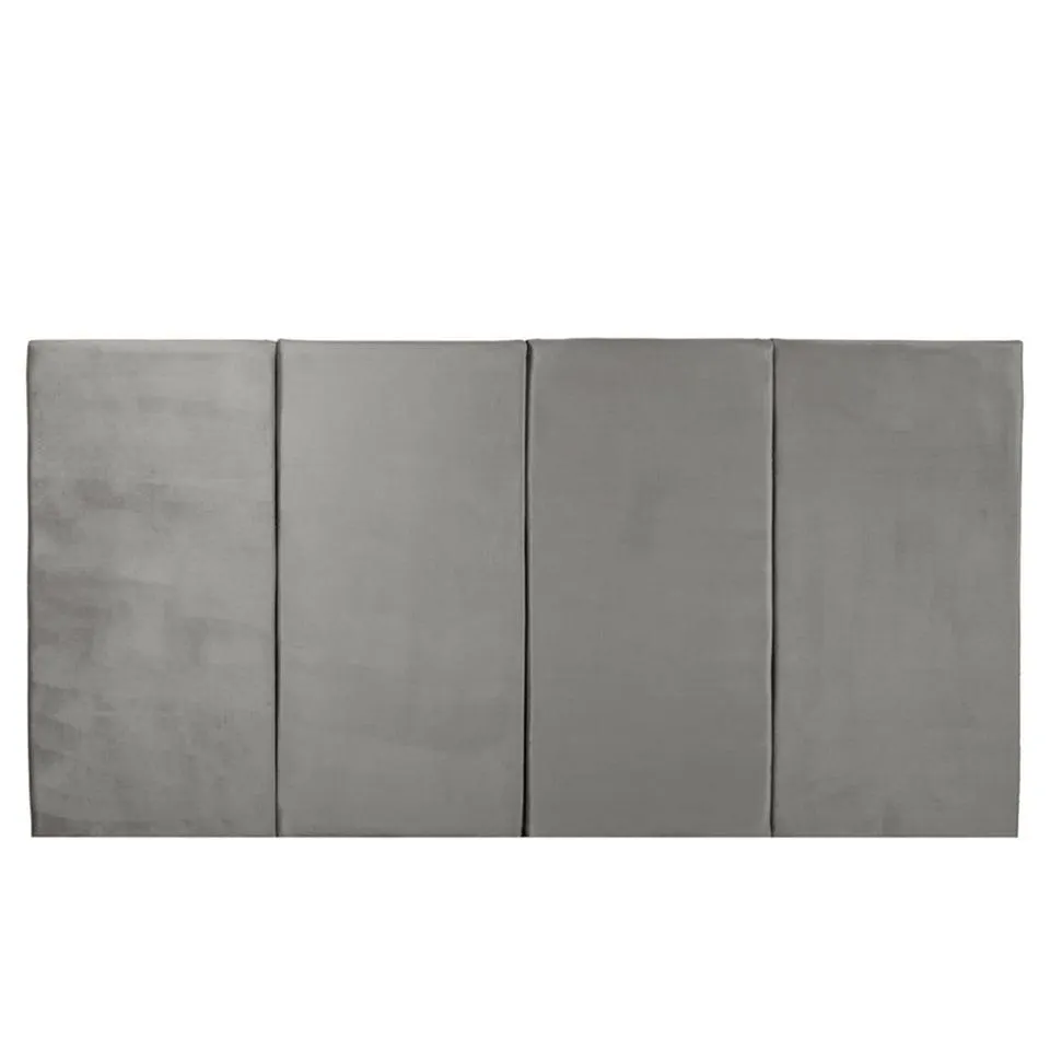 Juego de 4 paneles para cabecera modular King Size Lunaria - Gris Obscuro