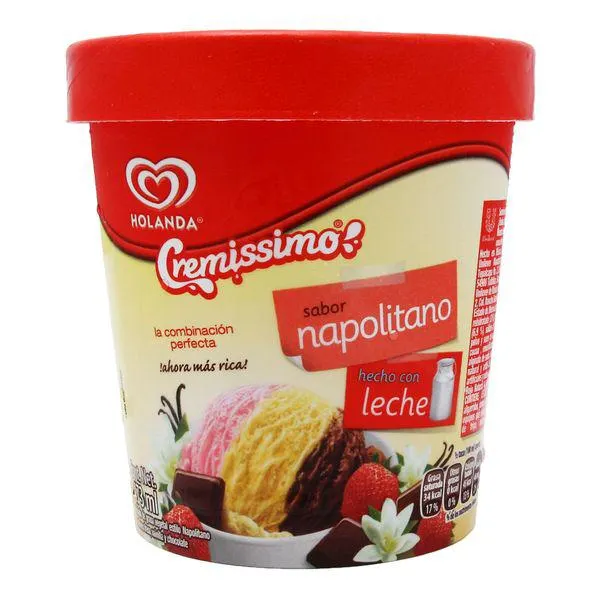 Helado Holanda Napolitano 473 ml