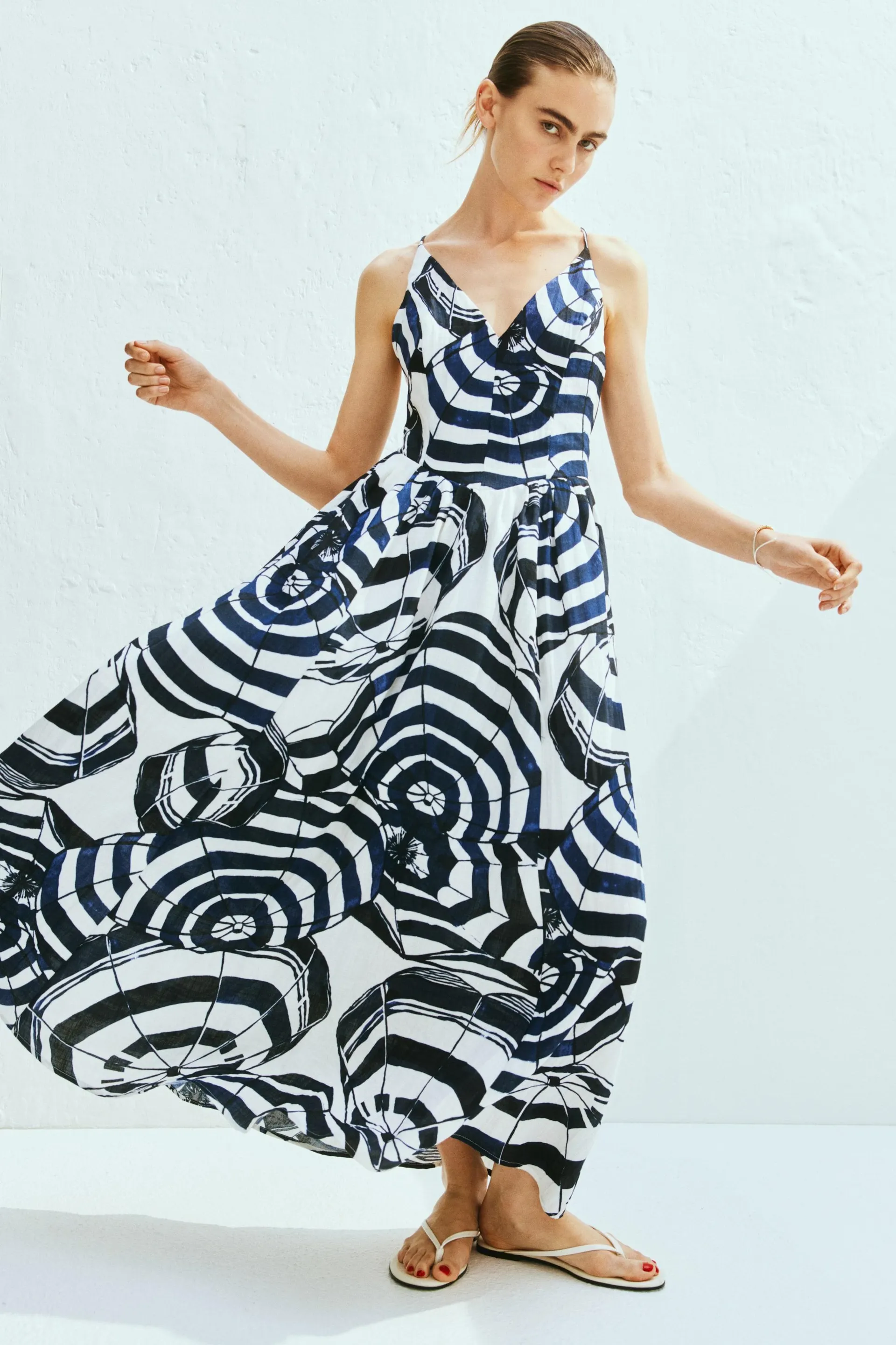 Vestido largo de tirantes