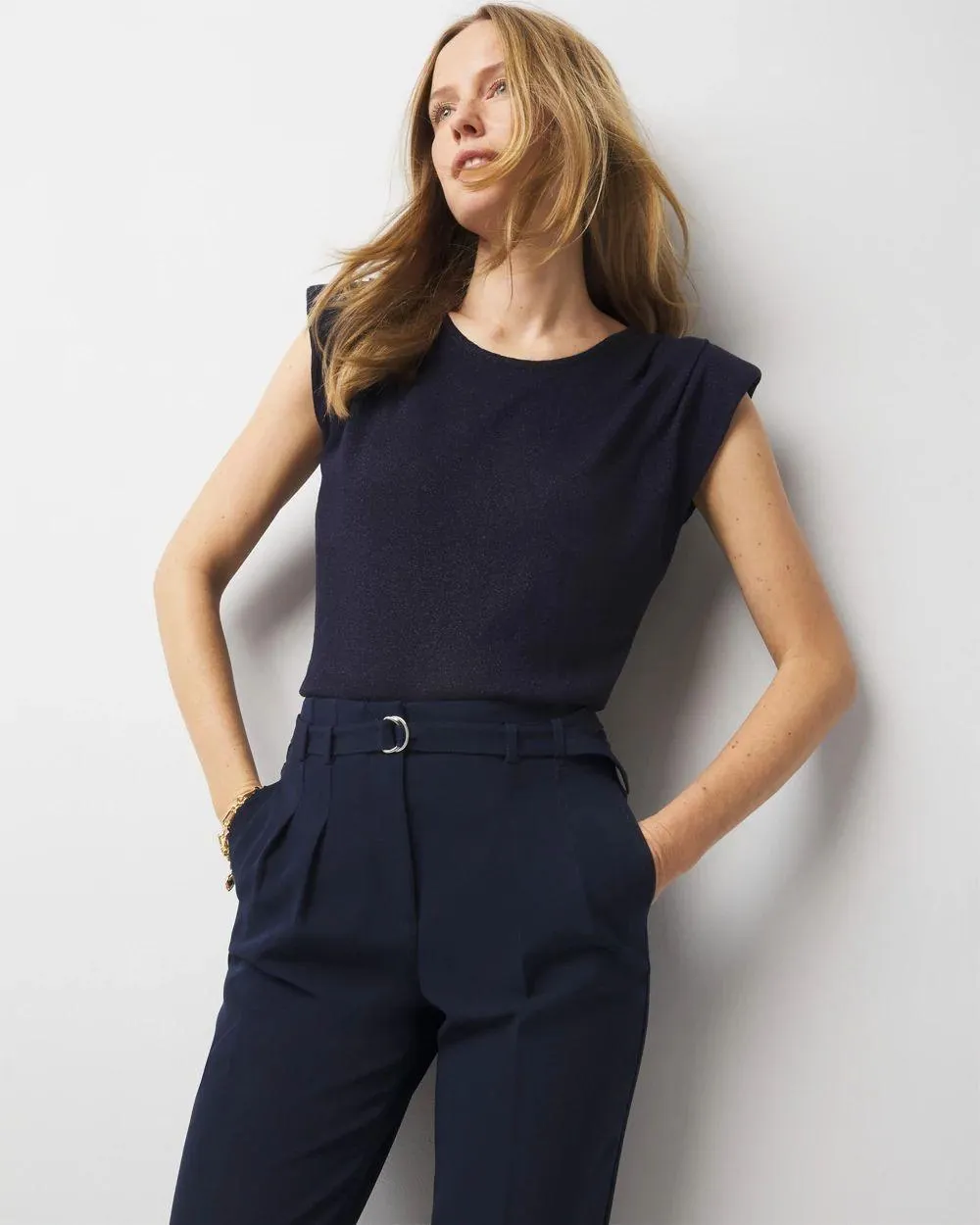 Shimmer Sweater Tank Top