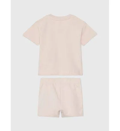 Conjunto Calvin Klein de Playera con Short Niña Rosa