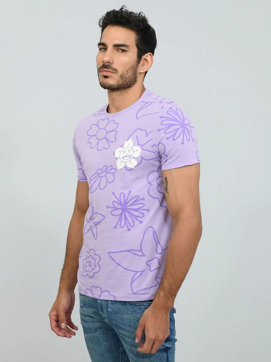 Playera Estampada Flores